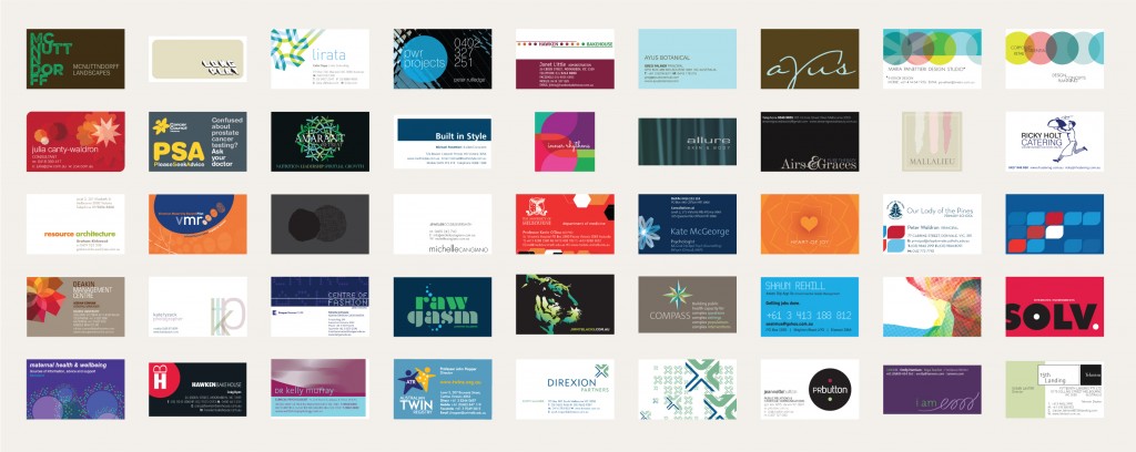 A selection of Frank business cards